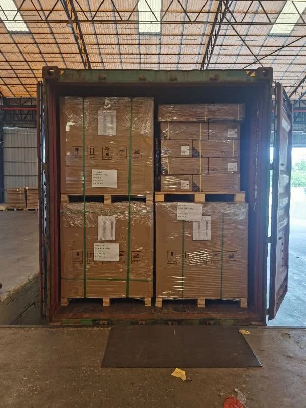 Mercadería preparada para consolidación